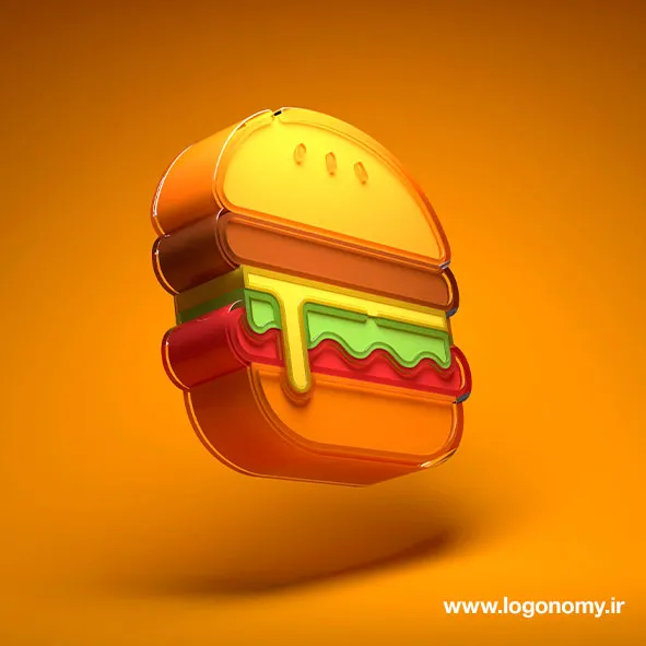 برنامه ساخت لوگو ساندویچی سه بعدی اندروید